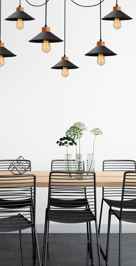 opviq Luminara Noir: Industrial Elegance Chandelier | Opviq