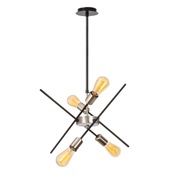 Opviq Luminara Noir: Industrial Elegance Chandelier | Opviq