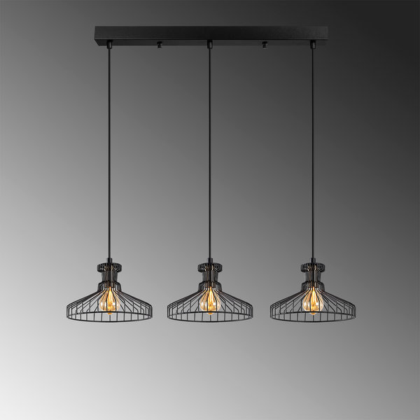 Opviq Luminara Noir: Industrial Elegance Chandelier | Opviq
