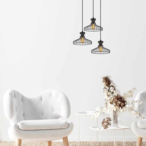 Opviq Luminara Noir: Industrial Elegance Chandelier | Opviq