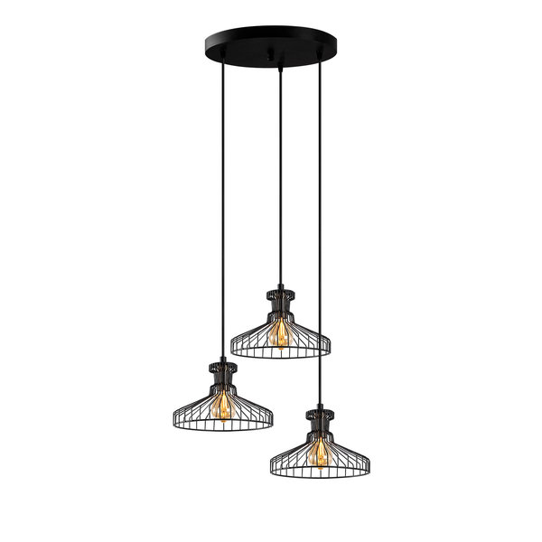 Opviq Luminara Noir: Industrial Elegance Chandelier | Opviq