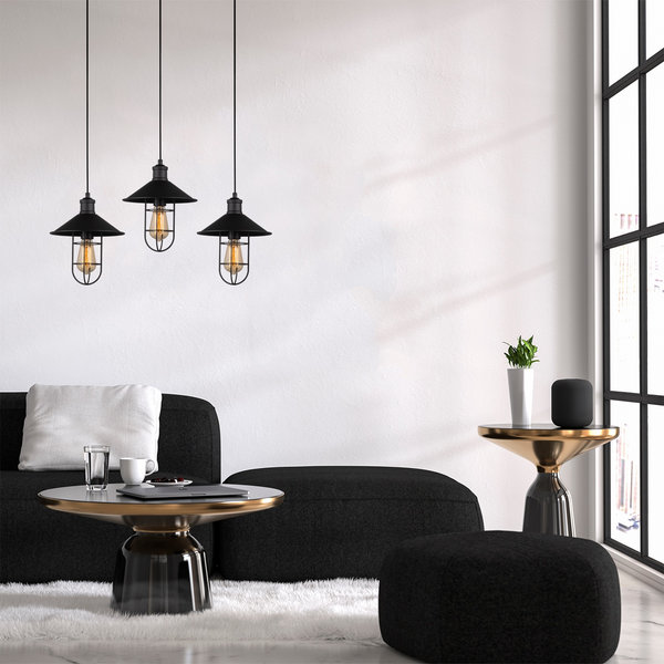 opviq Luminara Noir: Industrial Elegance Chandelier | Opviq