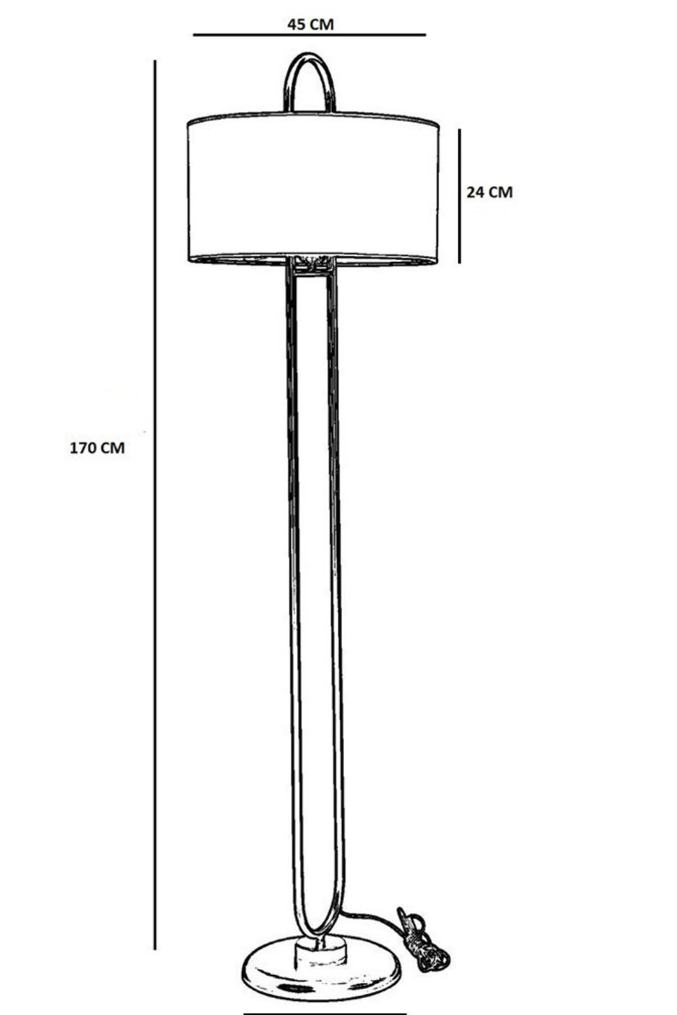 Opviq Luminara Noir: Industrial Elegance Floor Lamp | Opviq