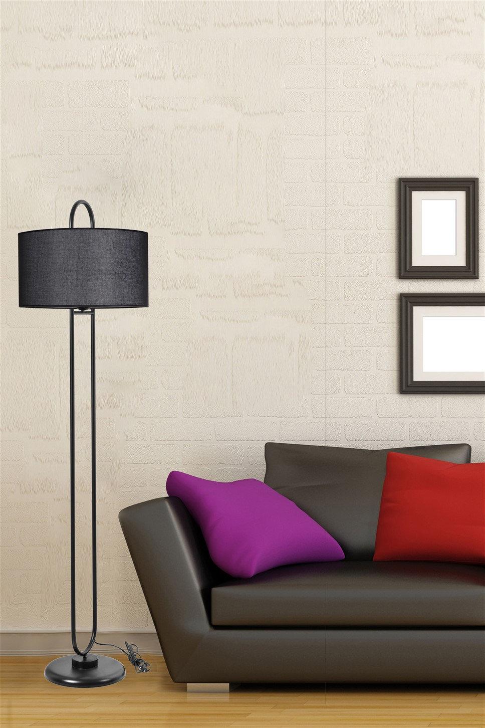 opviq Luminara Noir: Industrial Elegance Floor Lamp | Opviq