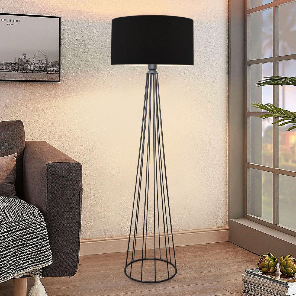 opviq Luminara Noir: Industrial Elegance Floor Lamp | Opviq