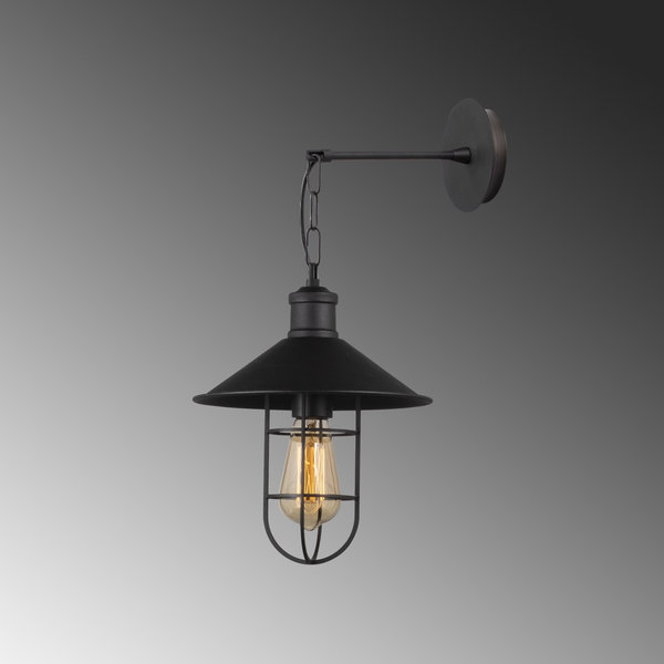Opviq Luminara Noir: Industrial Elegance Wall Lamp | Opviq