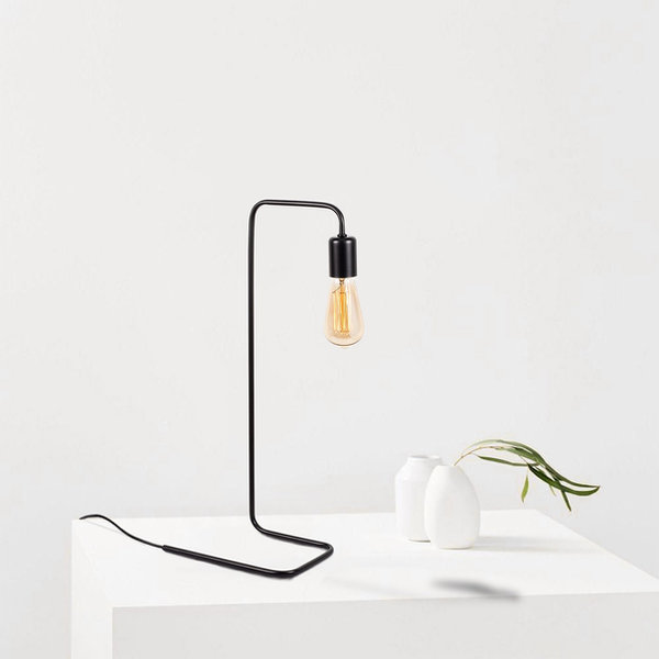 opviq Luminara Noir: Modern Industrial Table Lamp | Opviq