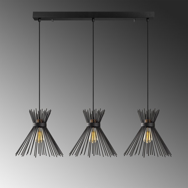 Opviq Luminara Noir: Modern Metal Chandelier Elegance | Opviq