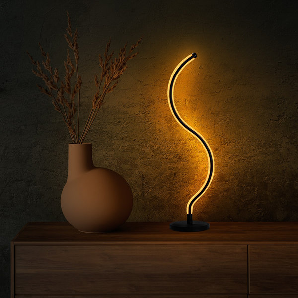 Opviq Luminara Noir: Sleek Metal Elegance Lamp | Opviq