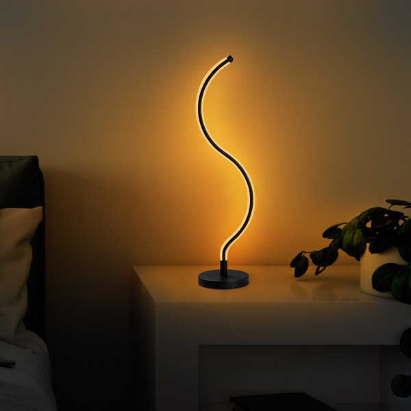 Opviq Luminara Noir: Sleek Metal Elegance Lamp | Opviq