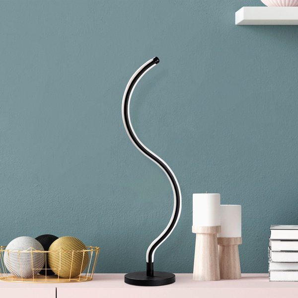 Opviq Luminara Noir: Sleek Metal Elegance Lamp | Opviq