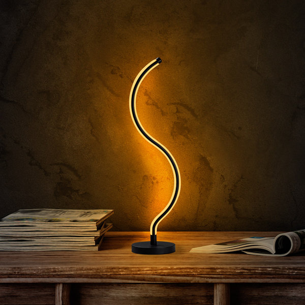 opviq Luminara Noir: Sleek Metal Elegance Lamp | Opviq