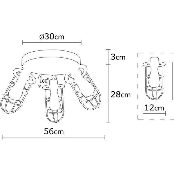 Opviq Luminara Noir: The Industrial Elegance Chandelier | Opviq