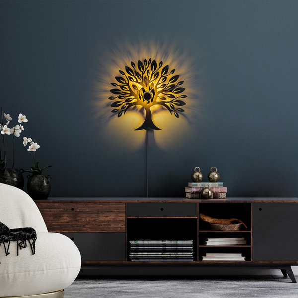 Opviq Luminara Noir: The Sleek Metal Wall Glow | Opviq