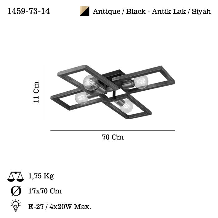 Opviq Luminara Noir: Vintage Elegance Chandelier | Opviq