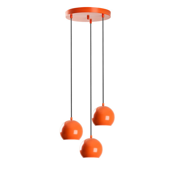 Opviq Luminara Orbit: Adjustable Orange Chandelier Delight | Opviq