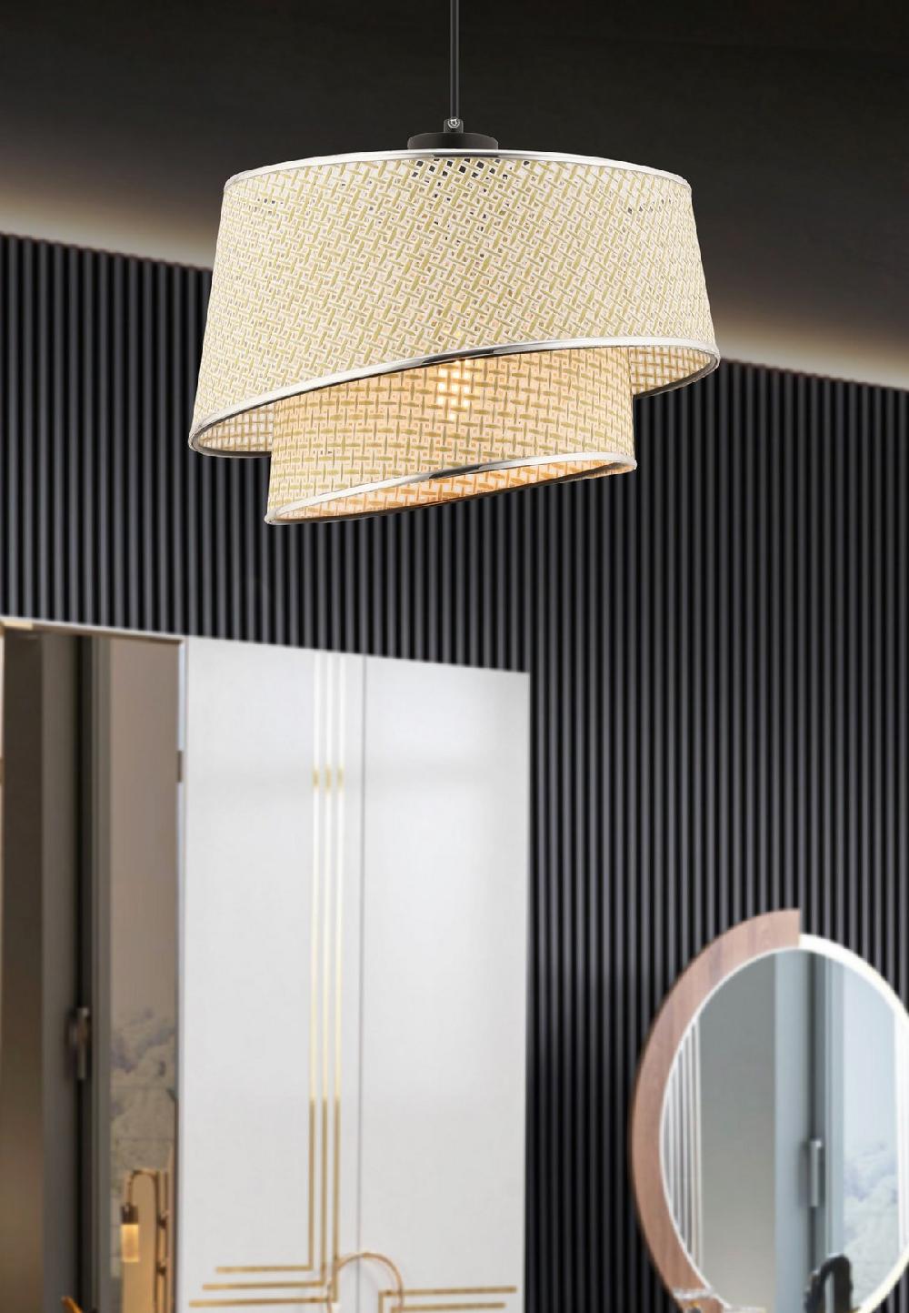 opviq Luminara Silvique: Cream & Silver Chandelier Delight | Opviq