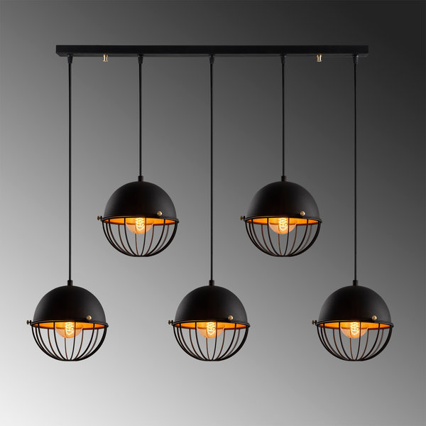 Opviq Luminara Vortex Chandelier - Black Elegance | Opviq