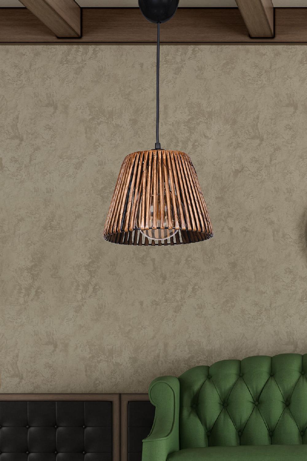 opviq LuminaRust Chandelier: Scandinavian Elegance in Wood | Opviq