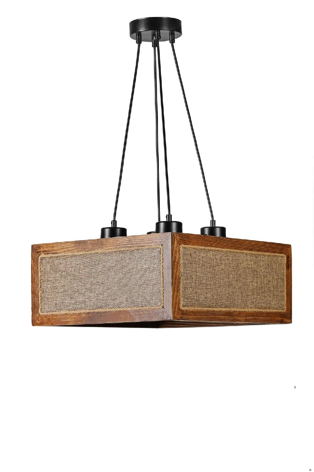 Opviq LumiNatura: Rattan-Walnut Chandelier Elegance | Opviq