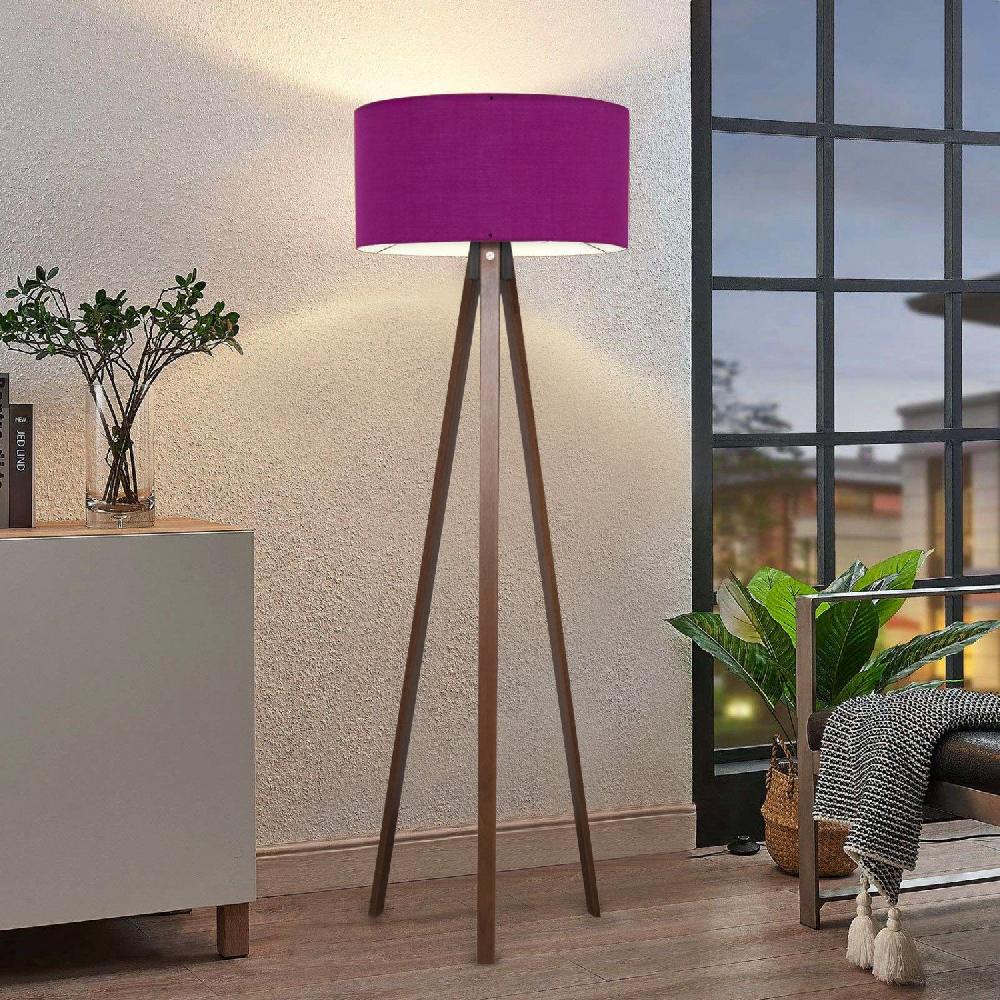 opviq LuminaVerde: The Purple Timber Glow Lamp | Opviq