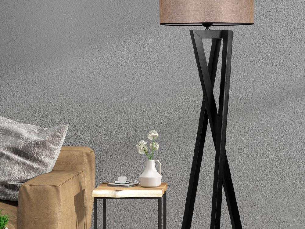 opviq LuminaWalnut: Rustic Radiance Floor Lamp | Opviq