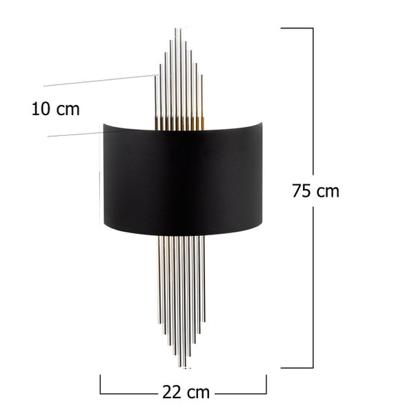 Opviq Lumineo Noir: The Modern Elegance Wall Lamp | Opviq