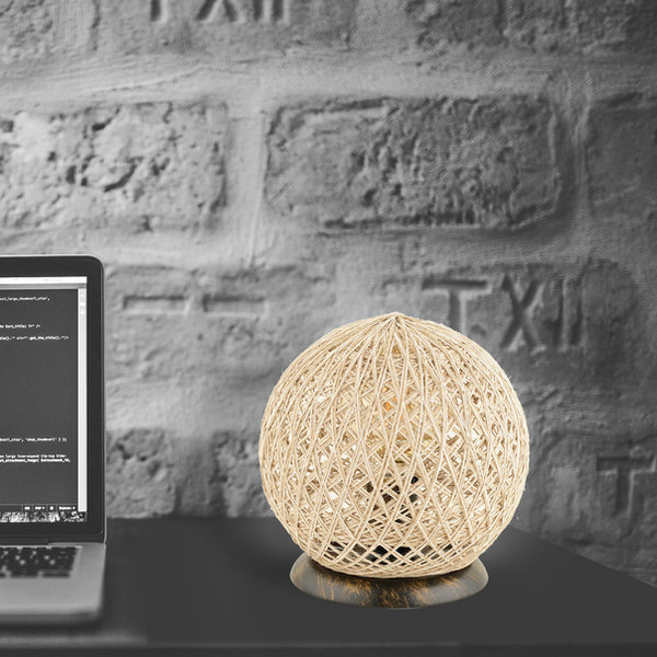 opviq LumiNest Ecru: Scandinavian Chic Table Lamp | Opviq