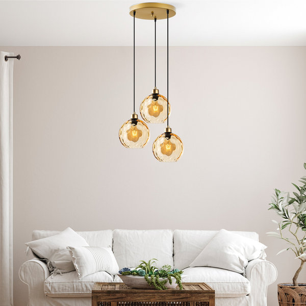 Opviq LumiNex Aura: Yellow Elegance Chandelier | Opviq