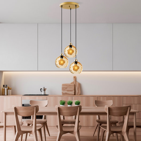 Opviq LumiNex Aura: Yellow Elegance Chandelier | Opviq