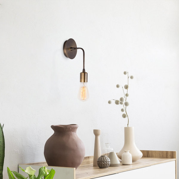 Opviq Luminex CopperGlow Industrial Wall Lamp | Opviq