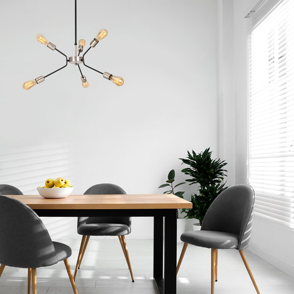 opviq Luminex Forge: Industrial Elegance Chandelier | Opviq