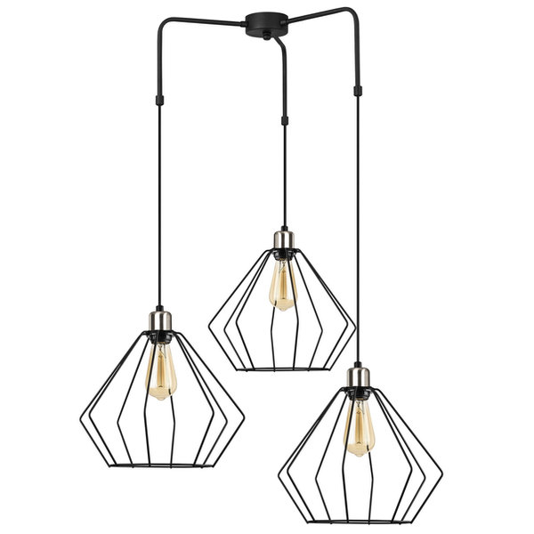 Opviq Luminex Noir: Industrial Elegance Chandelier | Opviq