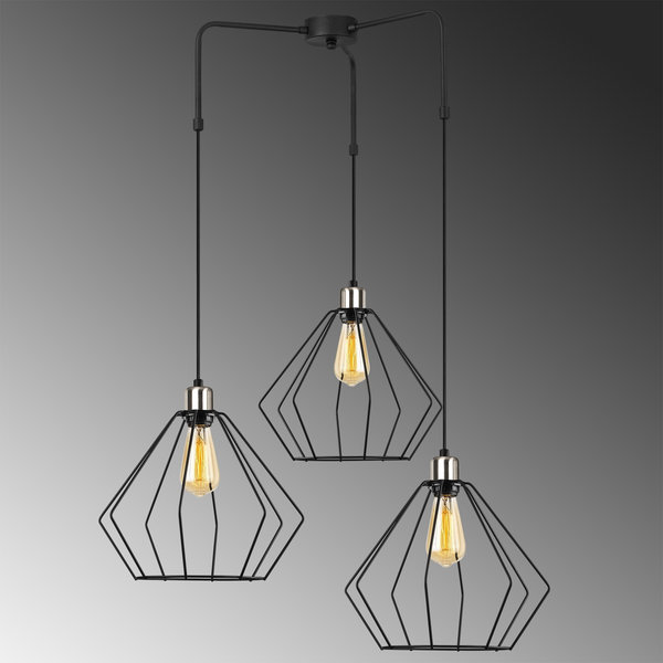 Opviq Luminex Noir: Industrial Elegance Chandelier | Opviq