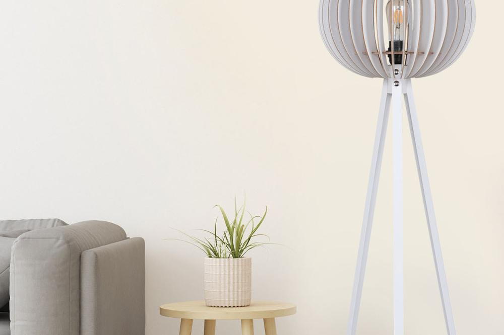opviq LumiNordic Glow: Scandinavian White Elegance Lamp | Opviq