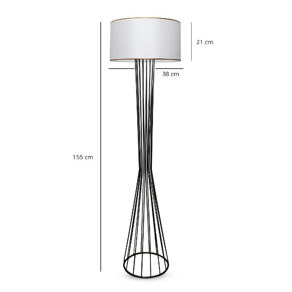 Opviq Luminova Elegance: Modern White Metal Lamp | Opviq