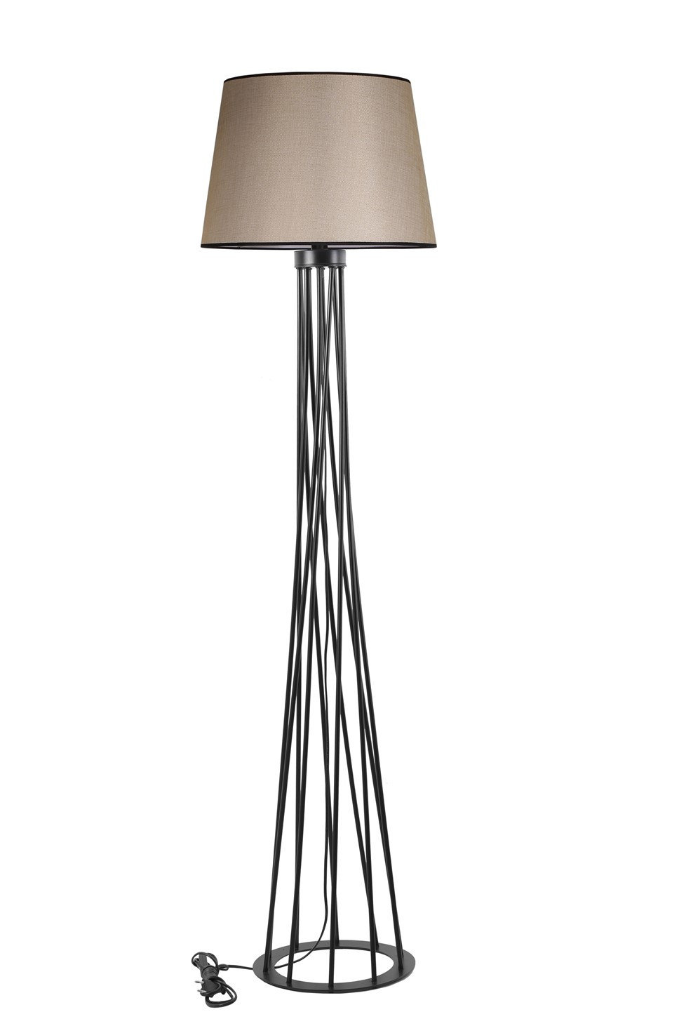 opviq Luminova Elegance: Noir & Beige Radiance Lamp | Opviq