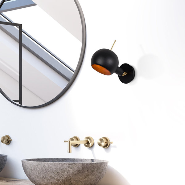 opviq Luminova IronWall: Copper & Black Elegance | Opviq