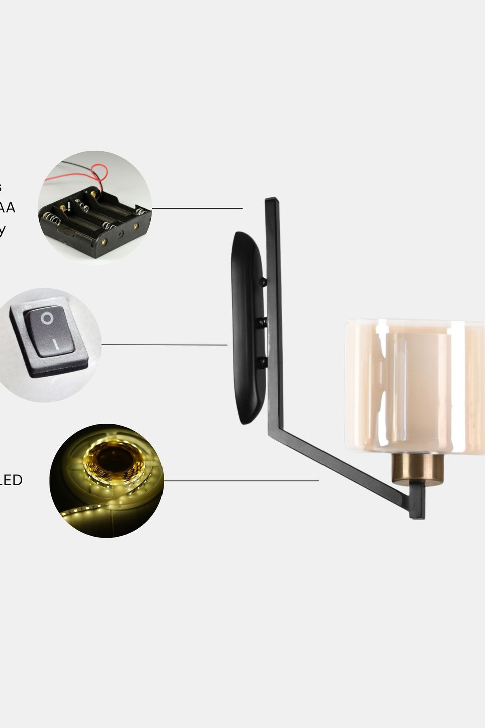 Opviq LumiNox Allure: The Elegant Wall Embrace | Opviq