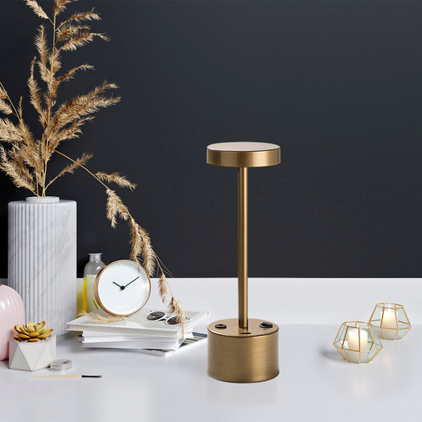 Opviq LumiNox AuraLamp: Chic Metal Glow Essence | Opviq