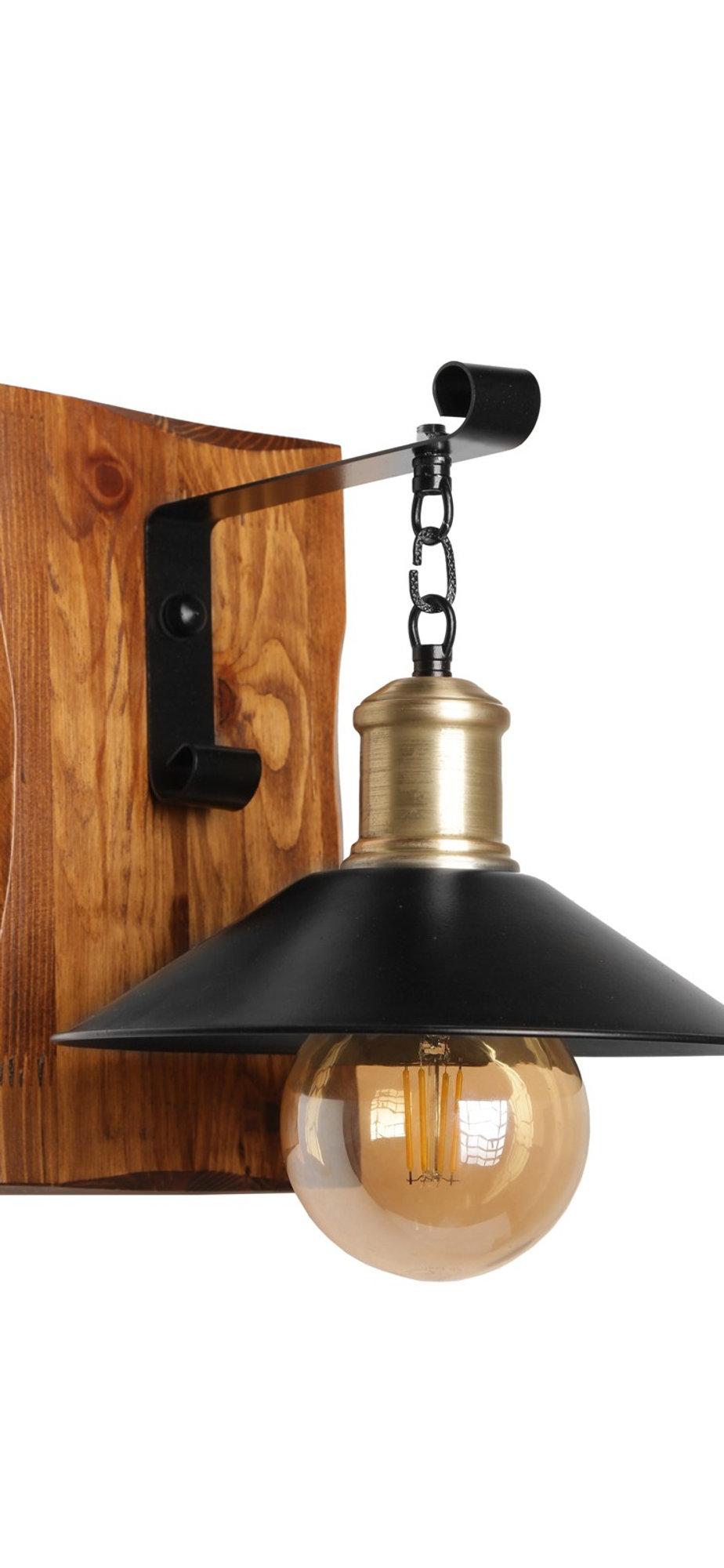 Opviq LumiWood Aura: Rustic Radiance Wall Lamp | Opviq