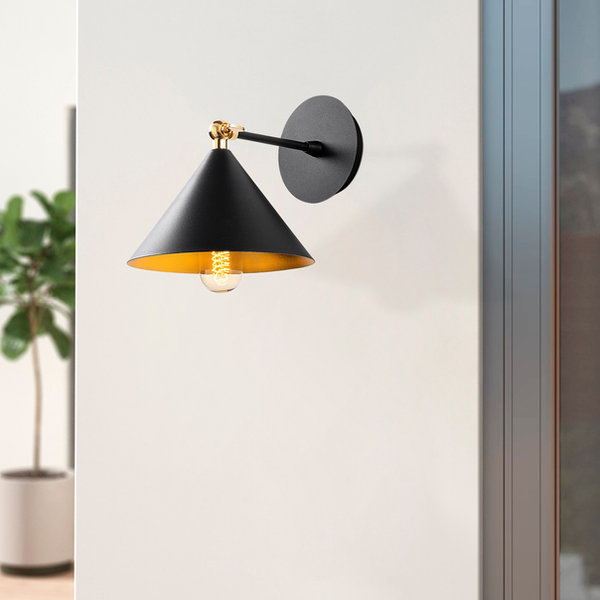 opviq LumoCraft Noir: Industrial Glow Wall Lamp | Opviq