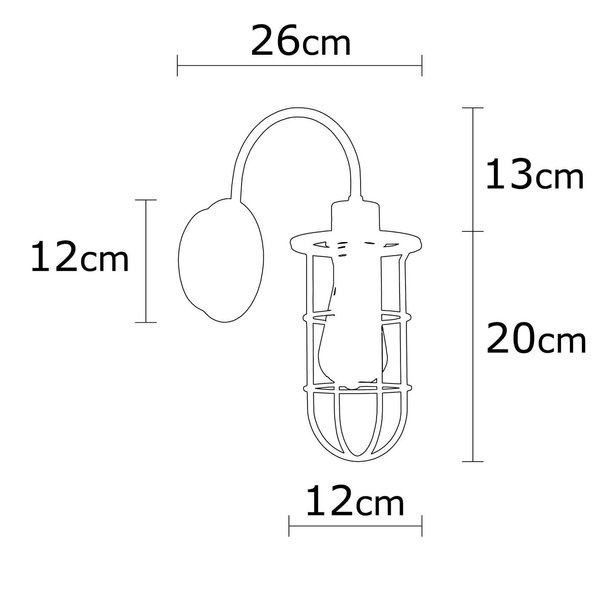 Opviq LumoForge: Industrial Elegance Wall Lamp | Opviq