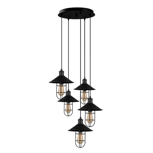 Opviq Lumos Elegance: Noir Industrial Chandelier | Opviq