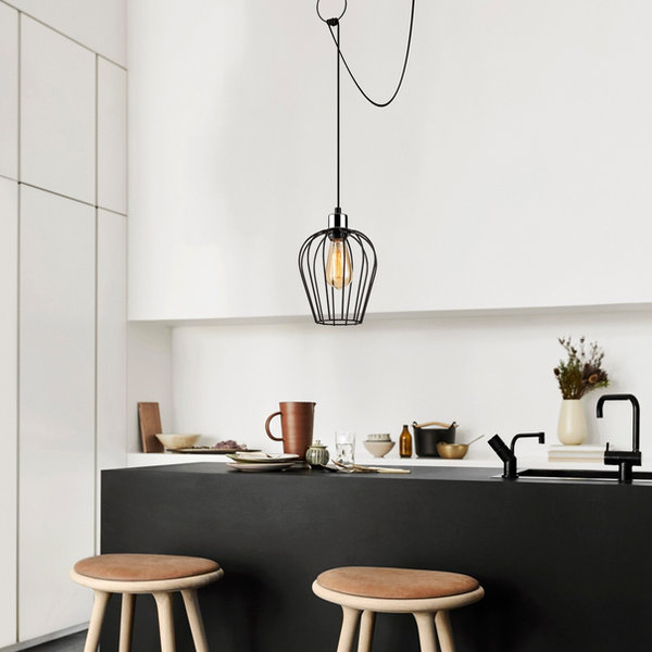 opviq Lumos Noir Chandelier: Industrial Elegance Unleashed | Opviq