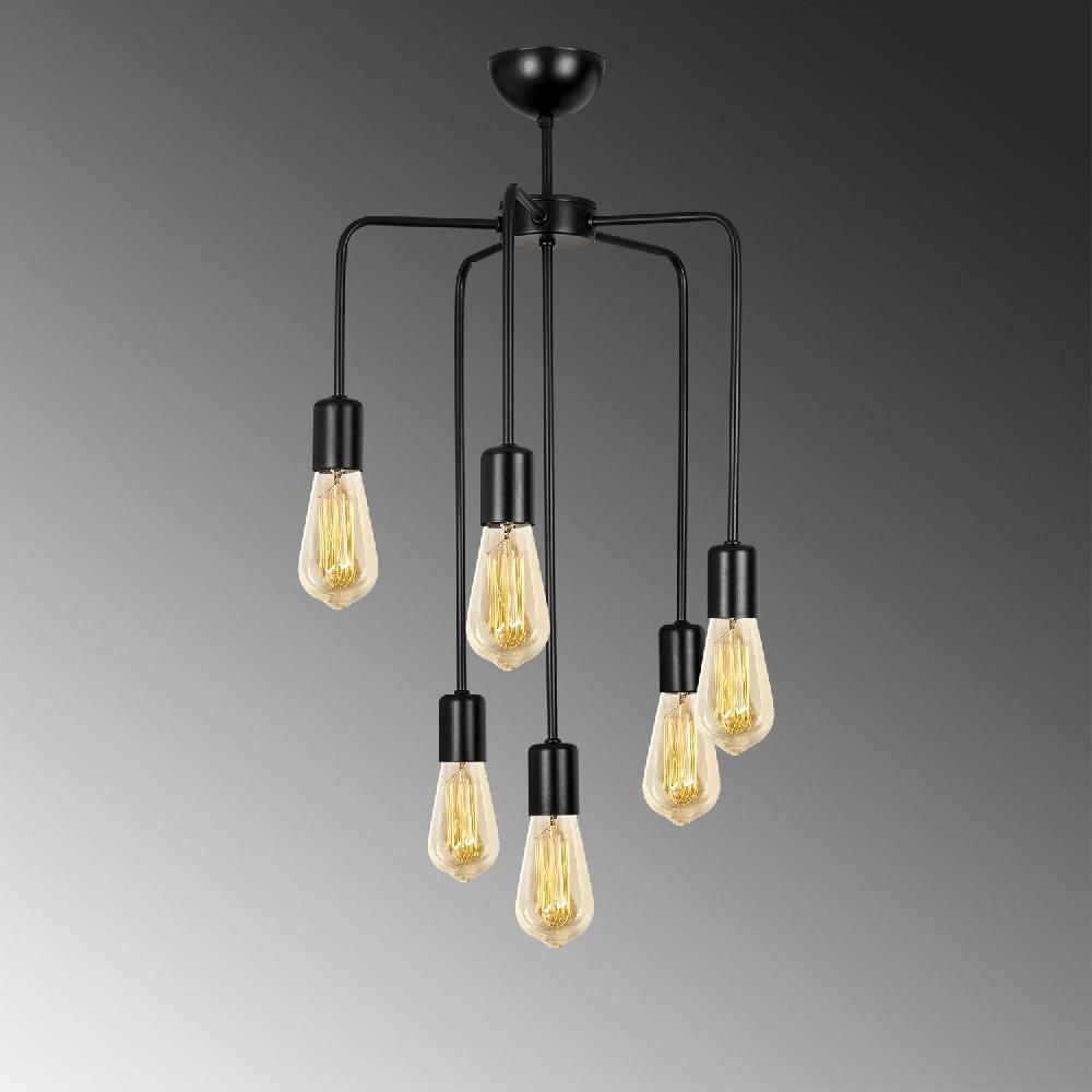 Opviq Lumos Noir: Industrial Elegance Chandelier | Opviq