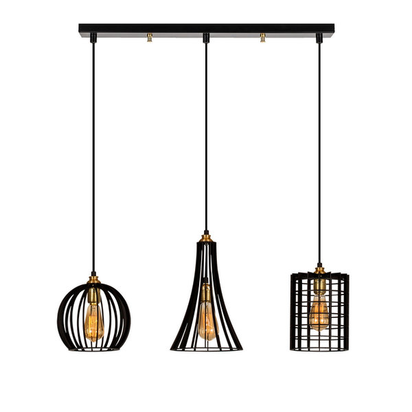 Opviq Lumos Noir: Industrial Elegance Chandelier | Opviq