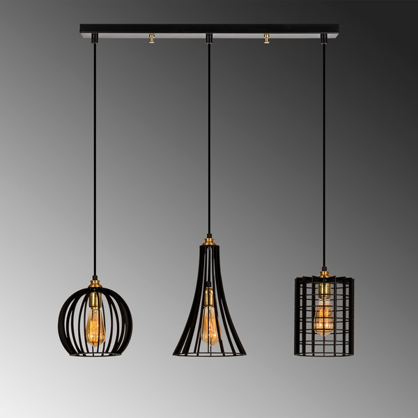 Opviq Lumos Noir: Industrial Elegance Chandelier | Opviq