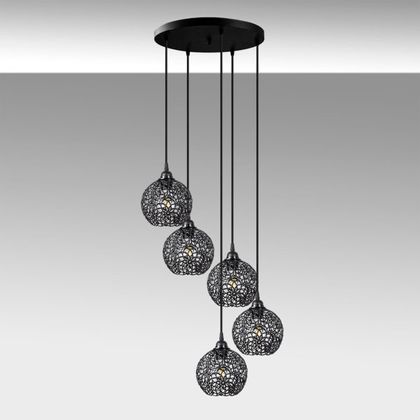 Opviq Lumos Noir: The Black Industrial Chandelier | Opviq