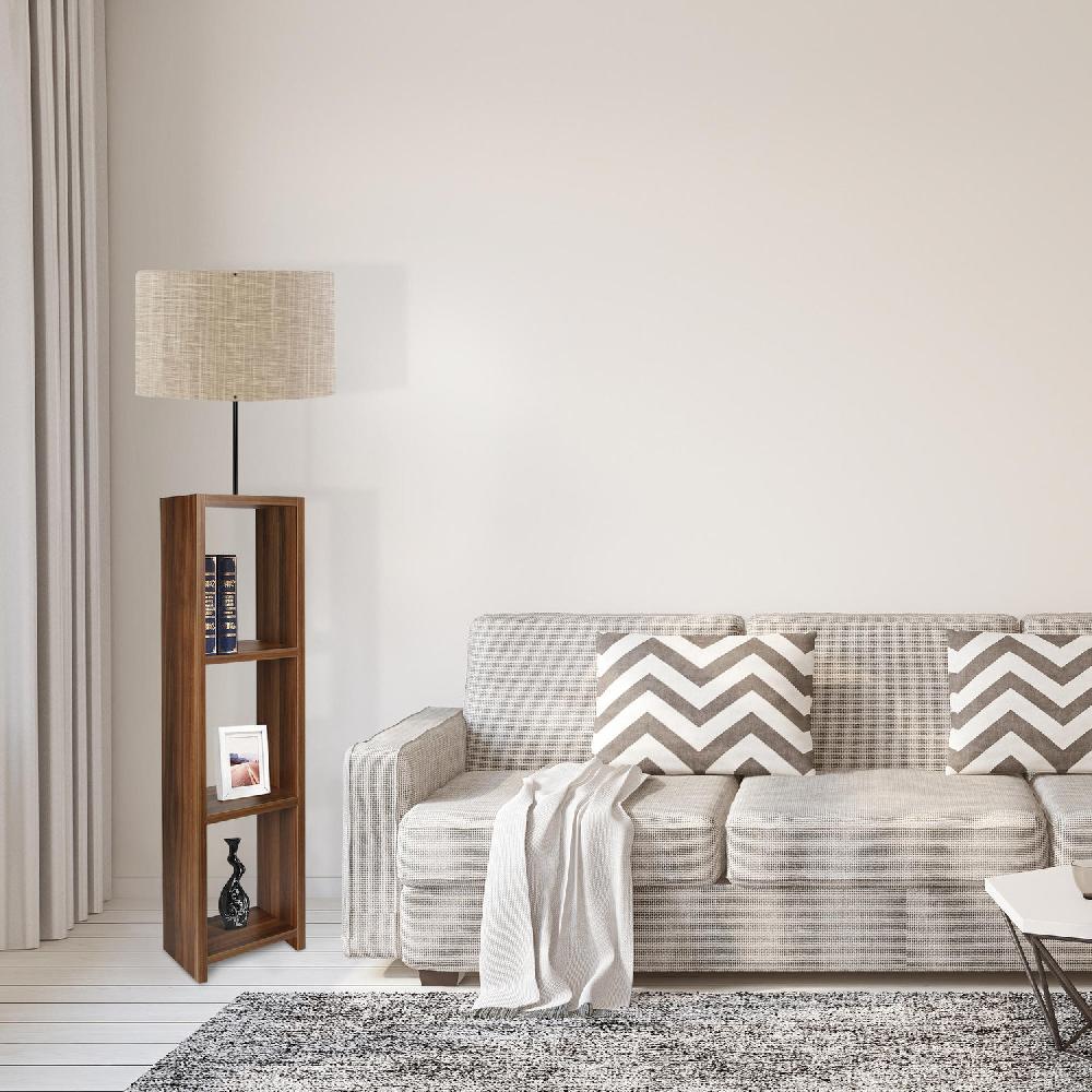 opviq LumoScandi Glow: Rustic Elegance Floor Lamp | Opviq